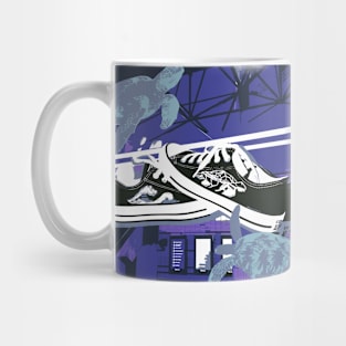 retro trainers design Mug